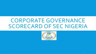 CORPORATE GOVERNANCE SCORECARD OF SEC NIGERIA