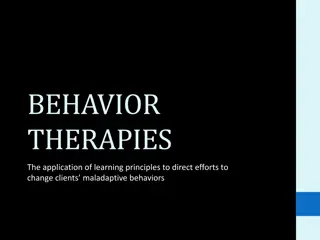 BEHAVIOR THERAPIES