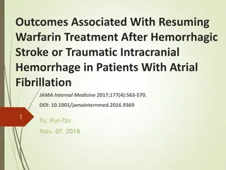 Resuming Warfarin Treatment After Hemorrhagic Stroke