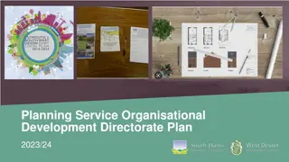 Planning Service Organisational  Development Directorate Plan