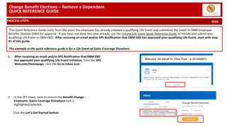 Quick Guide: Changing Benefit Elections & Dependents