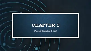 Paired Samples T-Test in Healthcare Study