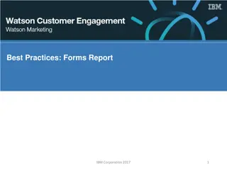 Best Practices: Forms Report