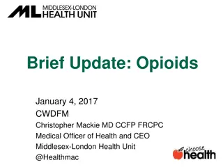 Update on Opioids and Public Health Initiatives