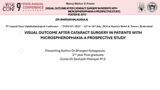 Visual Outcome After Cataract Surgery in Microspherophakia Patients: A Prospective Study