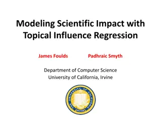 Modeling Scientific Impact with Topical Influence Regression