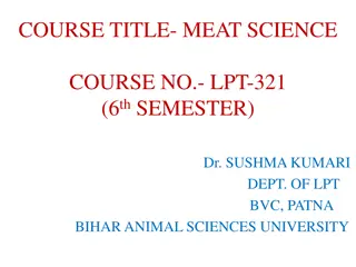 Meat Substitution Fraud and Detection Methods