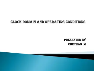 Clock Domains and Operating Conditions