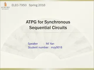 ATPG for Synchronous  Sequential Circuits