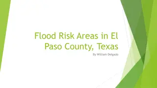 Flood Risk Areas in El Paso County, Texas