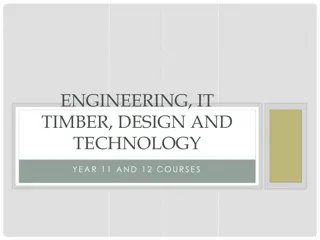 Engineering, IT, Timber, Design and Technology Courses for Year 11 and 12