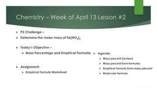 Chemistry Lesson: Molar Mass of Fe(NO3)3 & Empirical Formulas