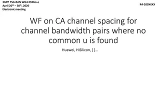 Channel Spacing for Channel Bandwidth Pairs in CA: Finding Common U