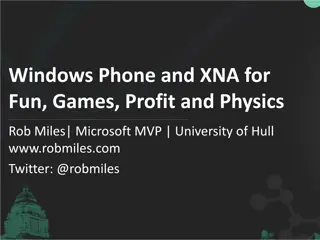 Windows Phone XNA Games and Physics