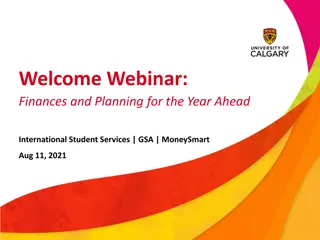 Webinar: Finances and Planning for the Year Ahead - ISS & GSA