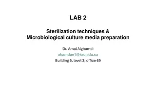 Sterilization Techniques in Microbiological Culture Media Preparation