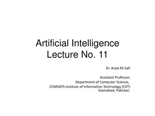 Artificial Intelligence Lecture with Dr. Asad Ali Safi: Logic, FOL, and Knowledge Engineering