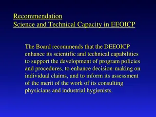 Enhancing Scientific and Technical Capacities in EEOICP