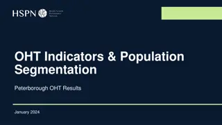 OHT Indicators & Population Segmentation: Peterborough OHT Results January 2024