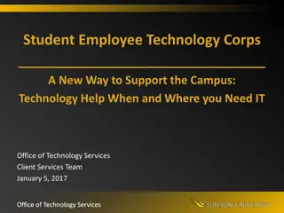 Student Employee Technology Corps: A New Way to Support the Campus