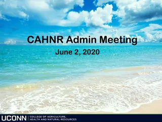 CAHNR Admin Meeting