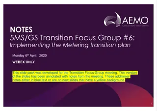 Implementing the Metering Transition Plan - Transition Focus Group Meeting