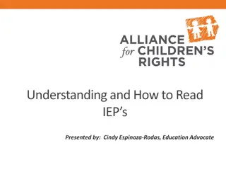 How to Read IEPs & Special Education Basics