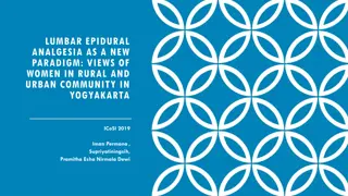 Lumbar Epidural Analgesia in Labor: Views of Women in Yogyakarta