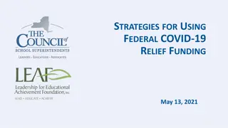 Strategies for Using Federal COVID-19 Relief Funding - May 13, 2021