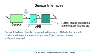 Sensor Interfaces and Processing Techniques