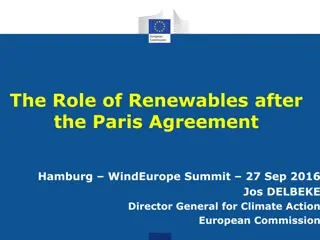 Renewables Post Paris: Aims & Actions