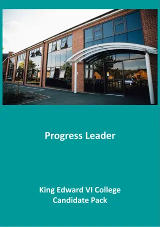 Progress Leader Candidate Pack at King Edward VI College