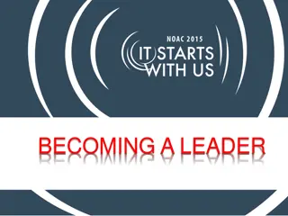 Becoming a Leader - Learn Lodge Leadership Opportunities