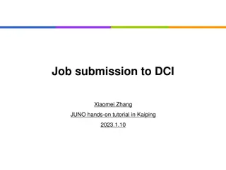 Job submission to DCI