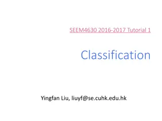 Classification and Attribute Selection Measures