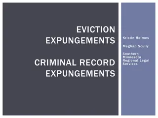 EVICTION EXPUNGEMENTS