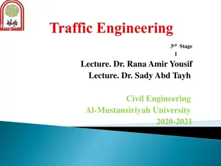 Traffic Composition and Equivalent Passenger Car Units