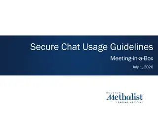 Secure Chat Usage Guidelines