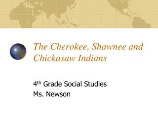 Learning About Cherokee, Shawnee, and Chickasaw Indians