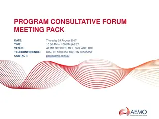 Program Consultative Forum Meeting Pack - Thursday 24 August 2017