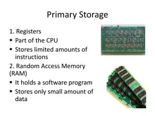 Primary and Secondary Storage