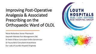 Improving Post-Operative Analgesia & Associated Prescribing on Orthopaedic Ward