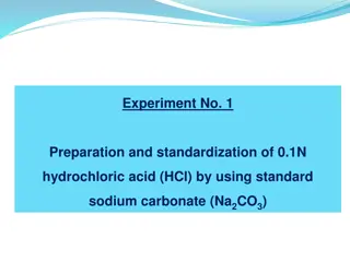 Preparation and Standardization of 0.1N Hydrochloric Acid