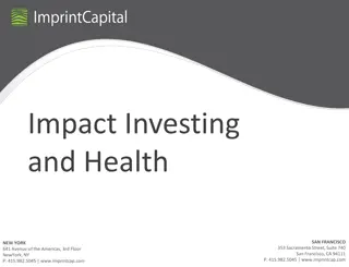 Impact Investing  and Health