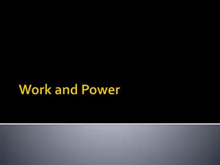 Work, Force, and Power