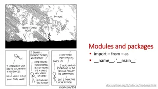 Python Modules and Packages Overview