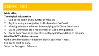 Meta-Ethics: God's Role in Moral Truths and Ethical Foundations