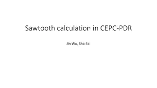 Sawtooth Calculation in CEPC-PDR