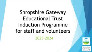 Shropshire Gateway Educational Trust Induction Programme for staff and volunteers