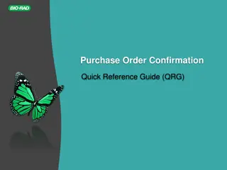 Purchase Order Confirmation